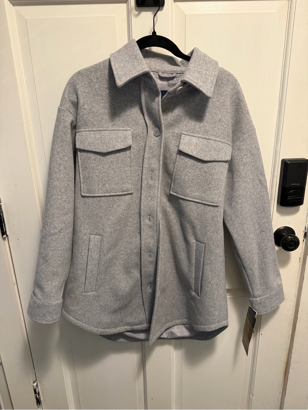RACHEL Rachel Roy Light Gray Utility Jacket